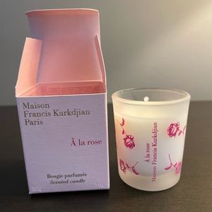 Maison Francis Kurkdjian À La Rose Mini Candle 30 g 1 oz Travel Size NIB